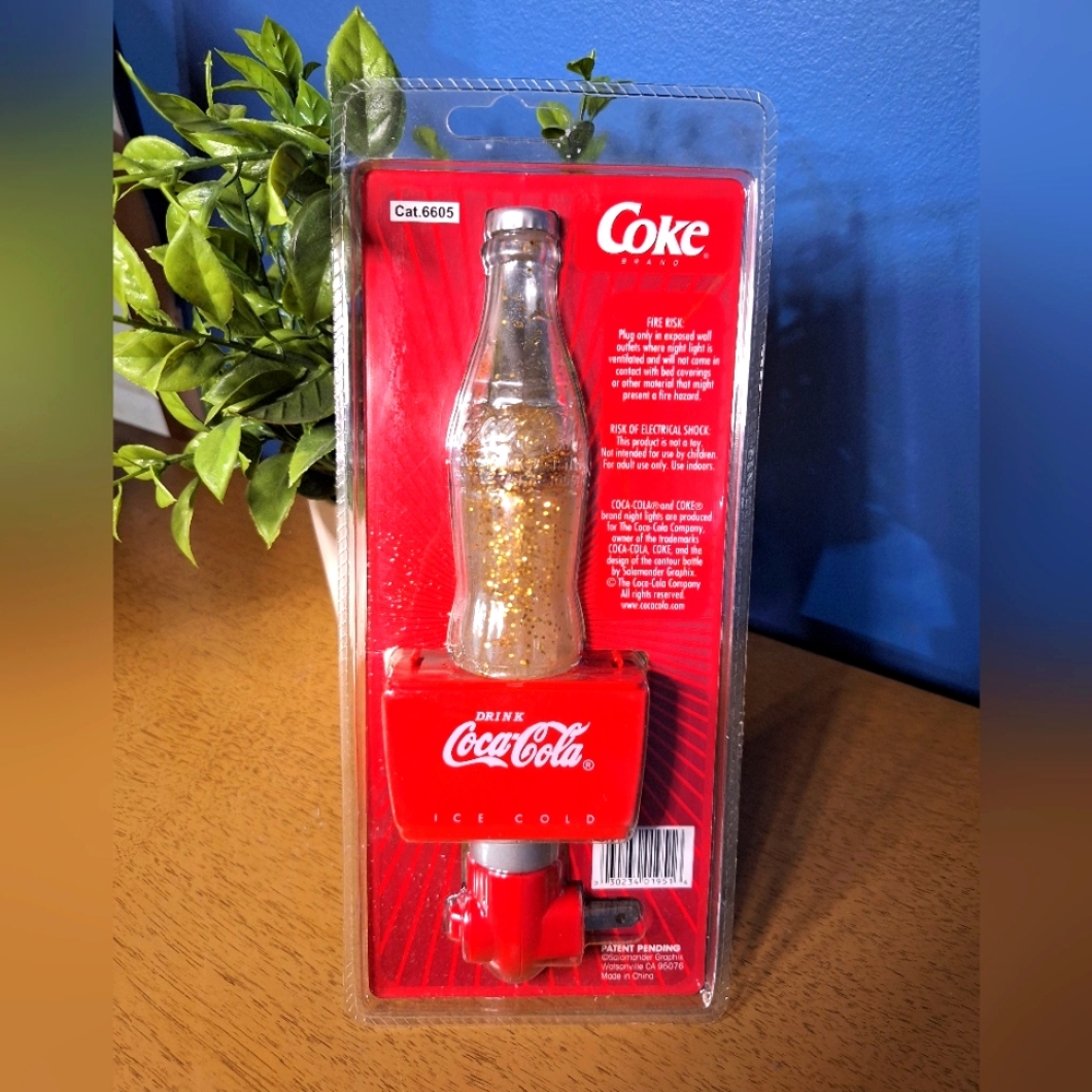 Coca Cola Bottle Sparkle Night Light 8.75" long  BRAND NEW SEALED COLLECTIBLE!